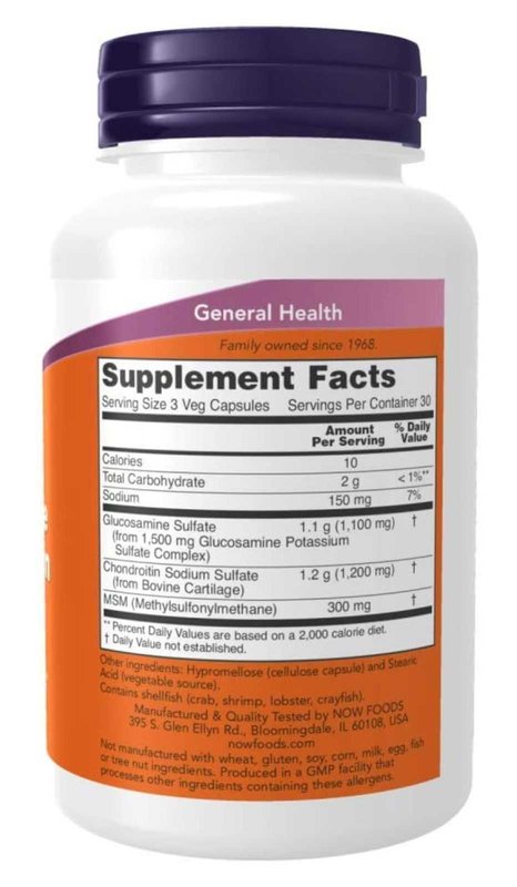 Glucosamina e Condroitina com MSM