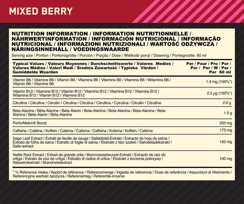 Gold Standard Pre-Workout Shot