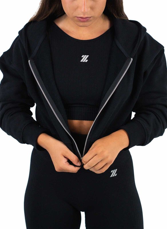 Gym Heroes Zip Crop Hoodie