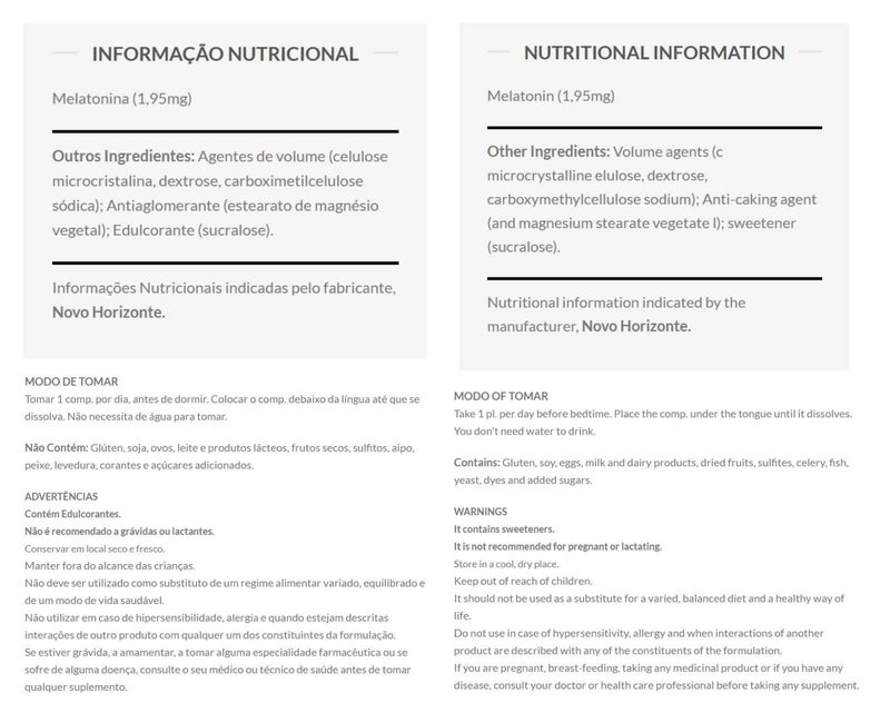 Melatonina Orodispersível