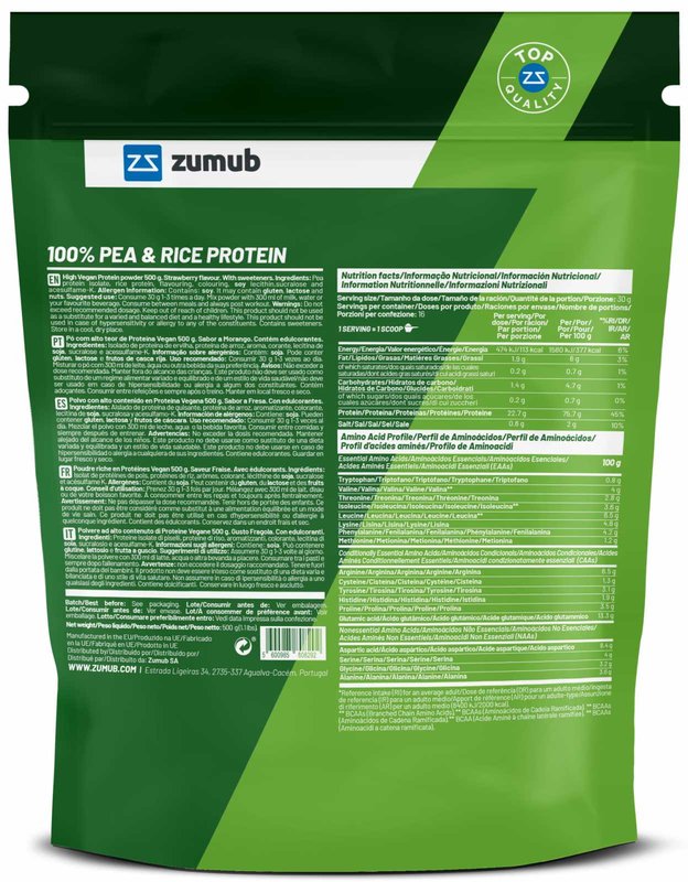 Proteína Vegan (Ervilha + Arroz)